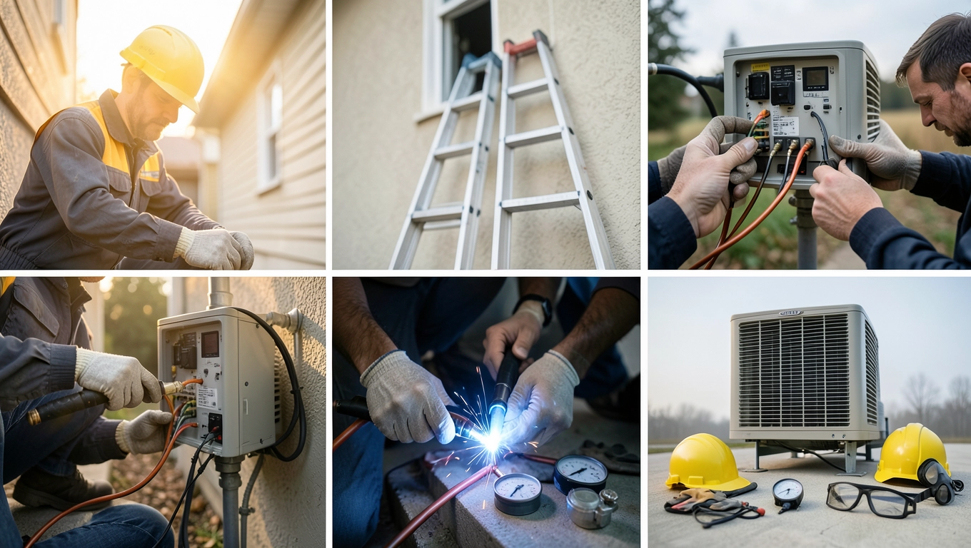 BHP przy montażu pompy ciepła czego nie może pominąć instalator pomp ciepła