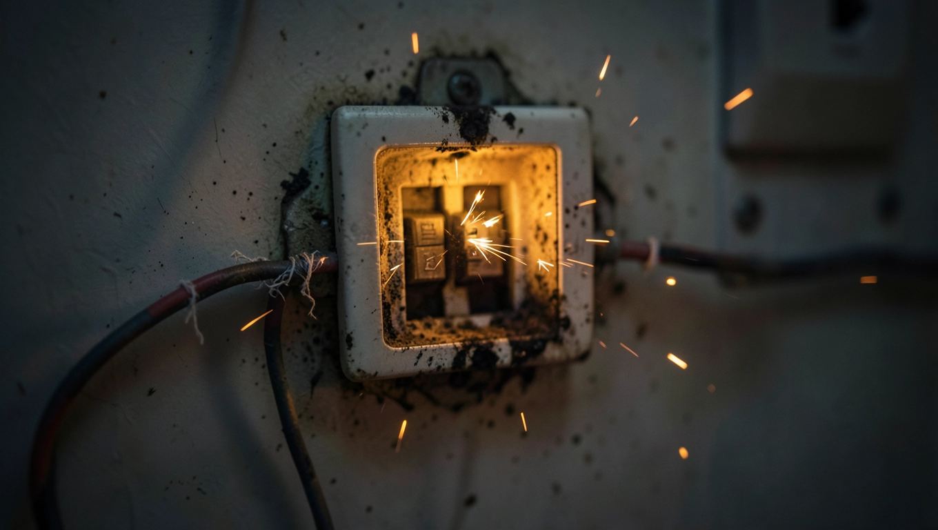 brak przeglądu instalacji elektrycznej