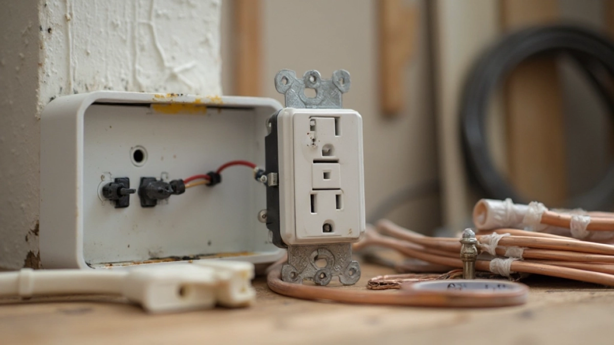 Cena punktu elektrycznego z materiałem