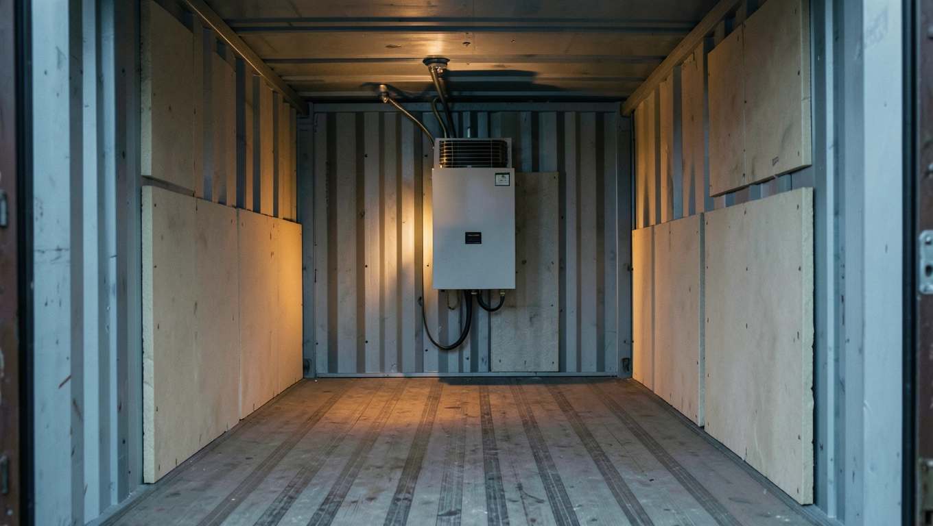 Dobór mocy grzejnika elektrycznego do kontenera 20' i 40'