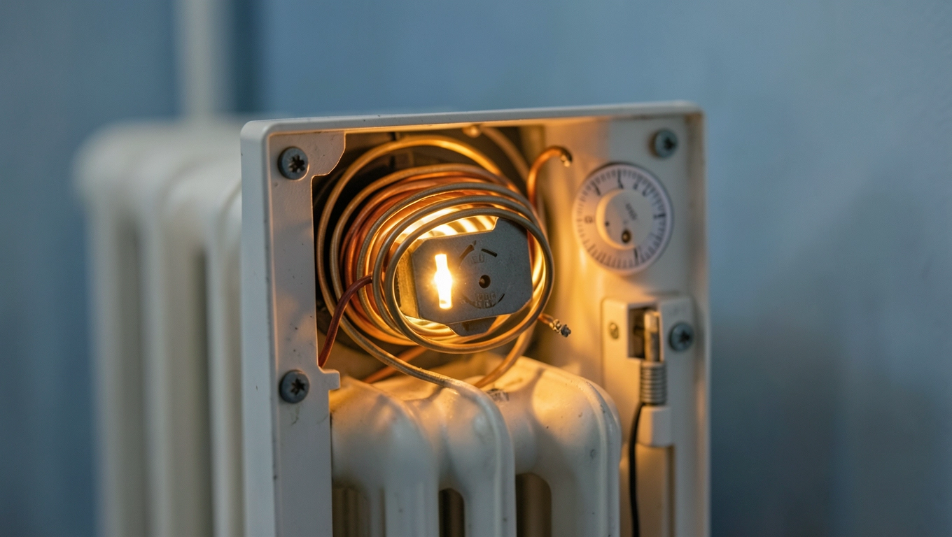 grzejnik elektryczny z termostatem jak działa
