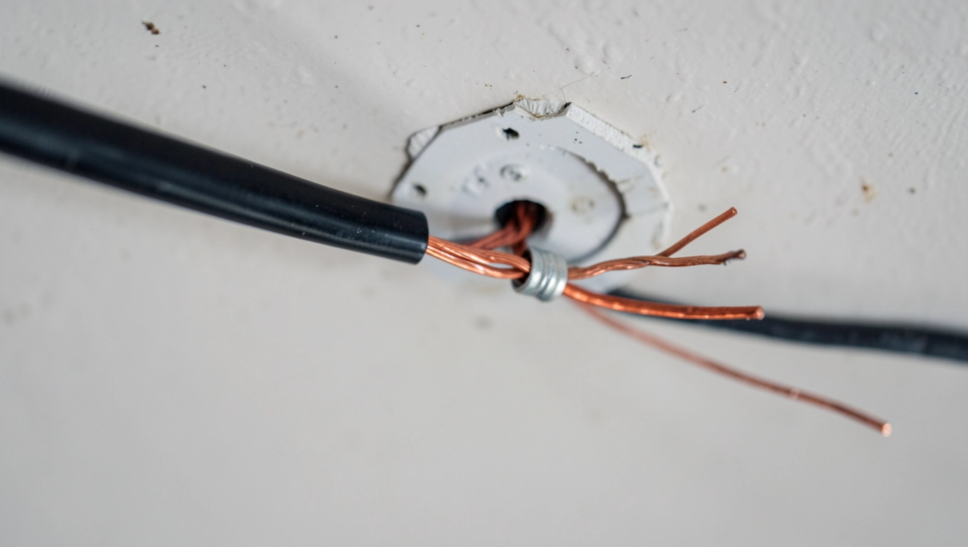 Jak przedłużyć przewód elektryczny w suficie