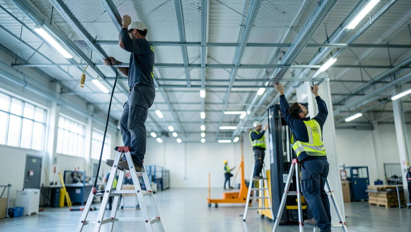 Montaż i modernizacja instalacji w halach przemysłowych