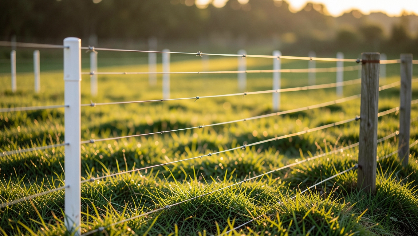 Prawidłowe rozmieszczenie linii pastucha na działce