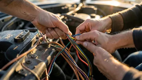 budowa instalacji elektrycznych w pojazdach samochodowych