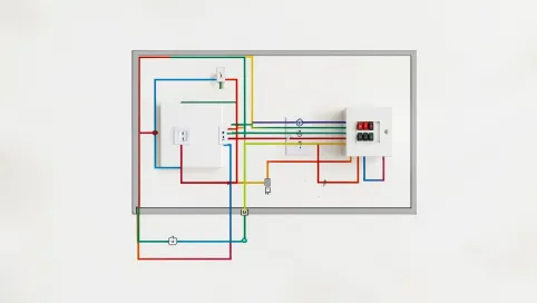 instalacja elektryczna w domku letniskowym schemat
