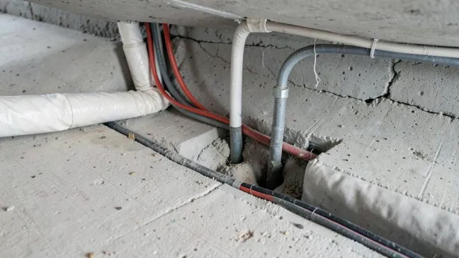 Instalacja elektryczna w podłodze