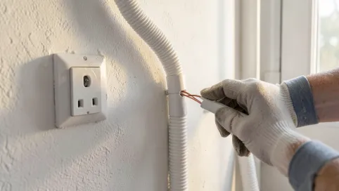 instalacja elektryczną w rurkach pcv