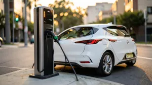 ładowanie samochodu elektrycznego