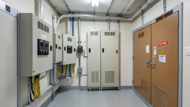 Pomieszczenie rozdzielni elektrycznej wymagania ppoż