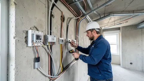 wymiana instalacji elektrycznej w bloku z wielkiej płyty
