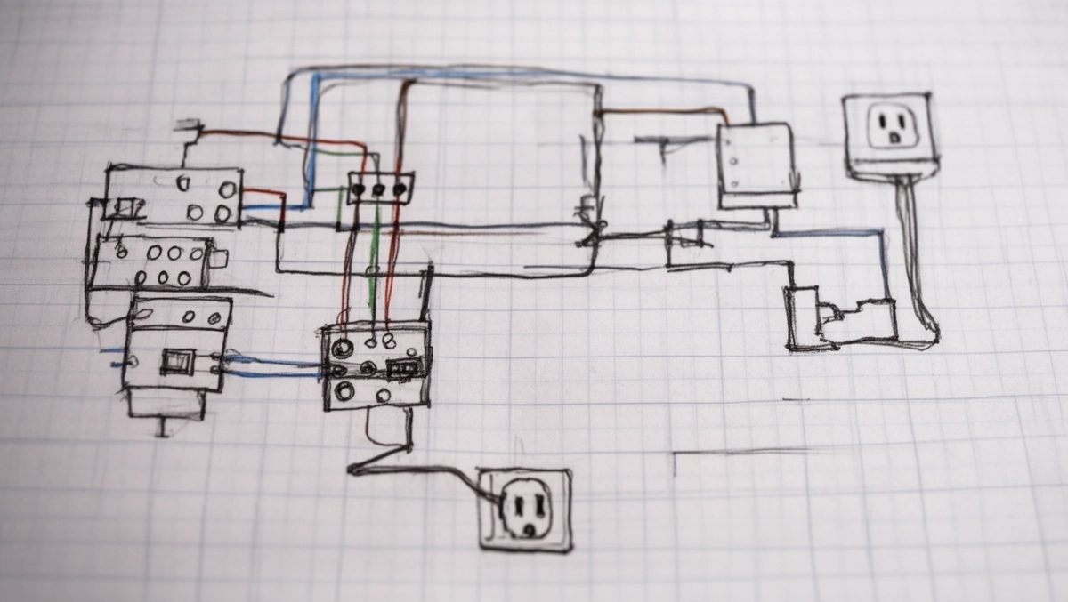 Schemat domowej sieci elektrycznej