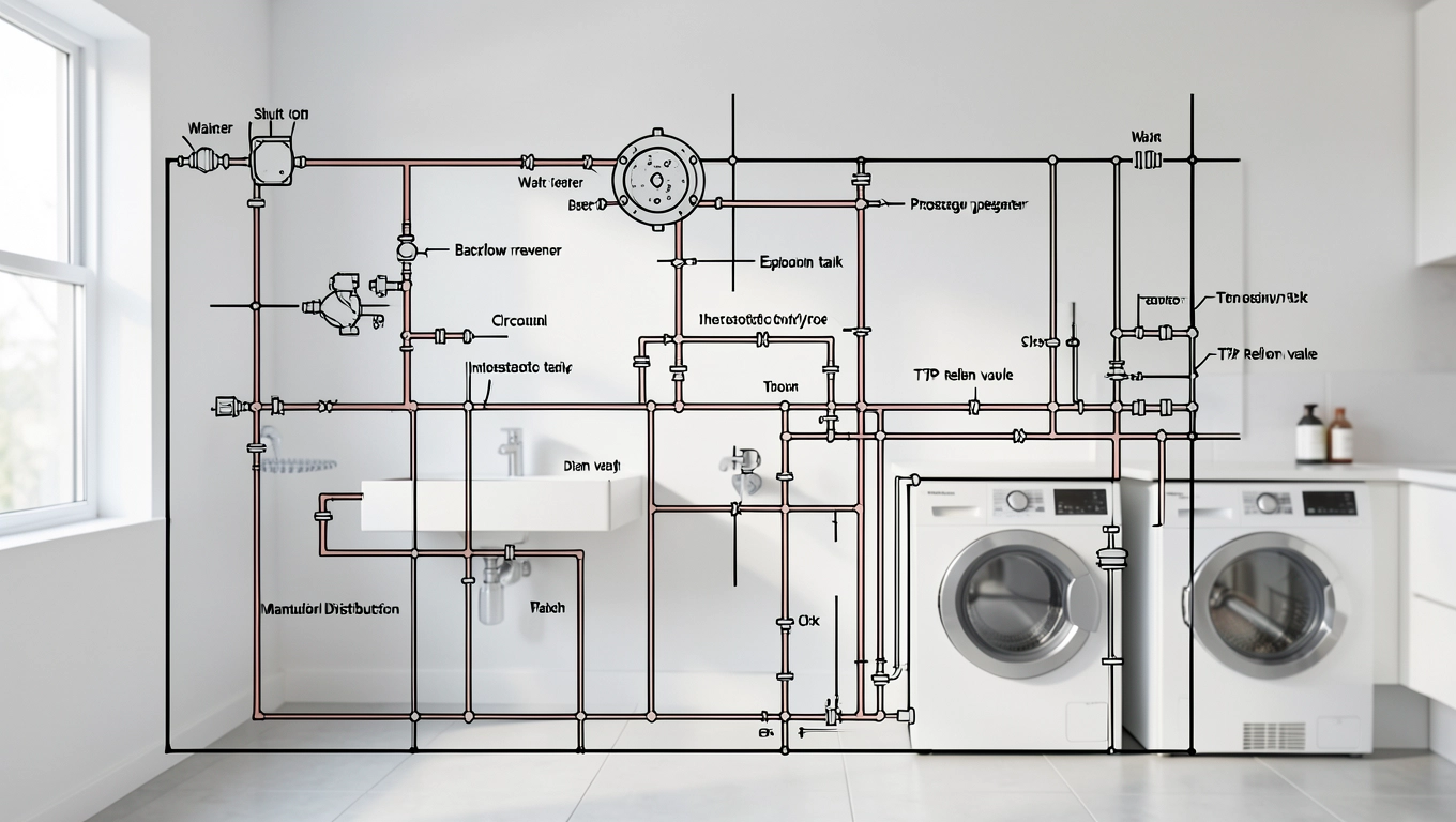schemat instalacji wody użytkowej
