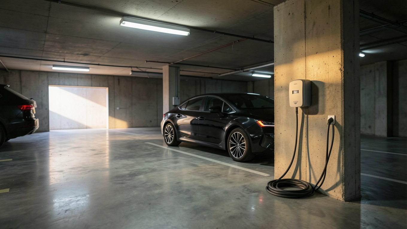zakaz wjazdu samochodów elektrycznych do garażu
