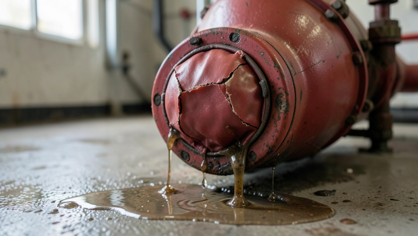 Awaria naczynia wzbiorczego