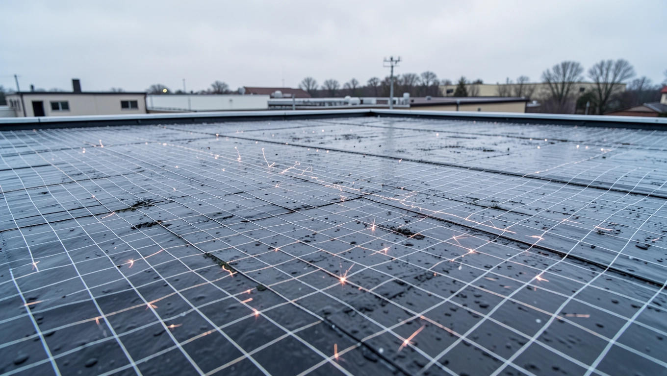 Badanie szczelności dachu metodą elektrooporową