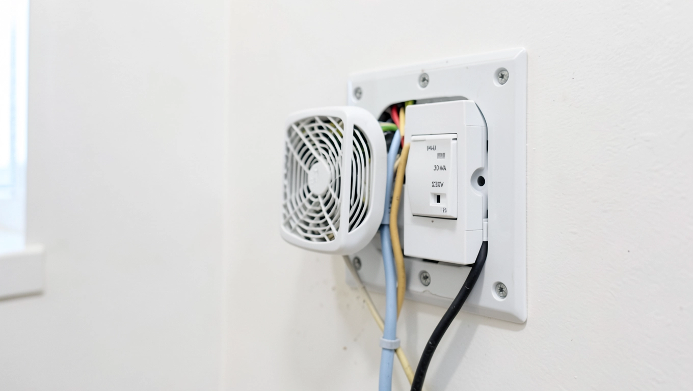 Bezpieczeństwo elektryczne przy wentylatorze w bloku