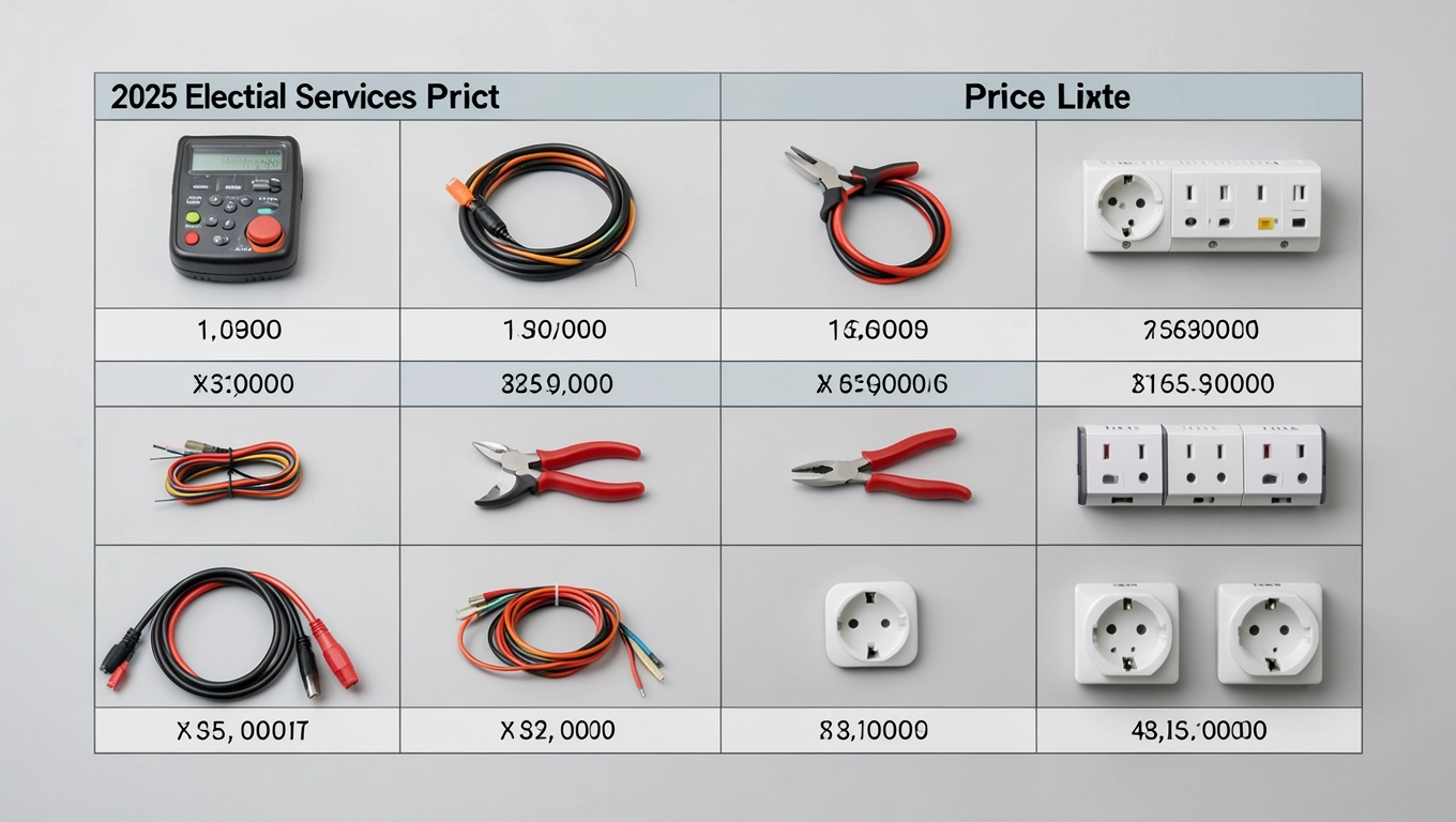 Cennik usług elektrycznych 2025