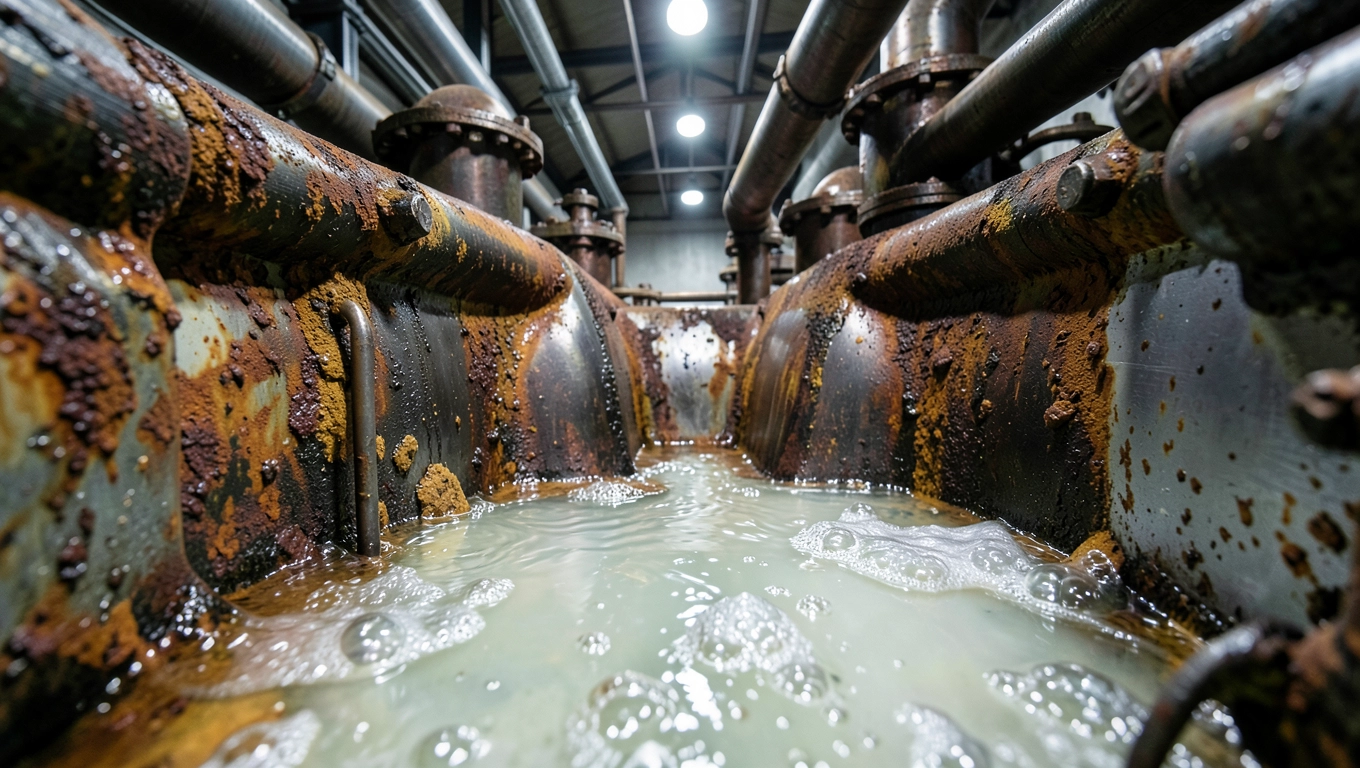 Chemiczne czyszczenie kotłów przemysłowych