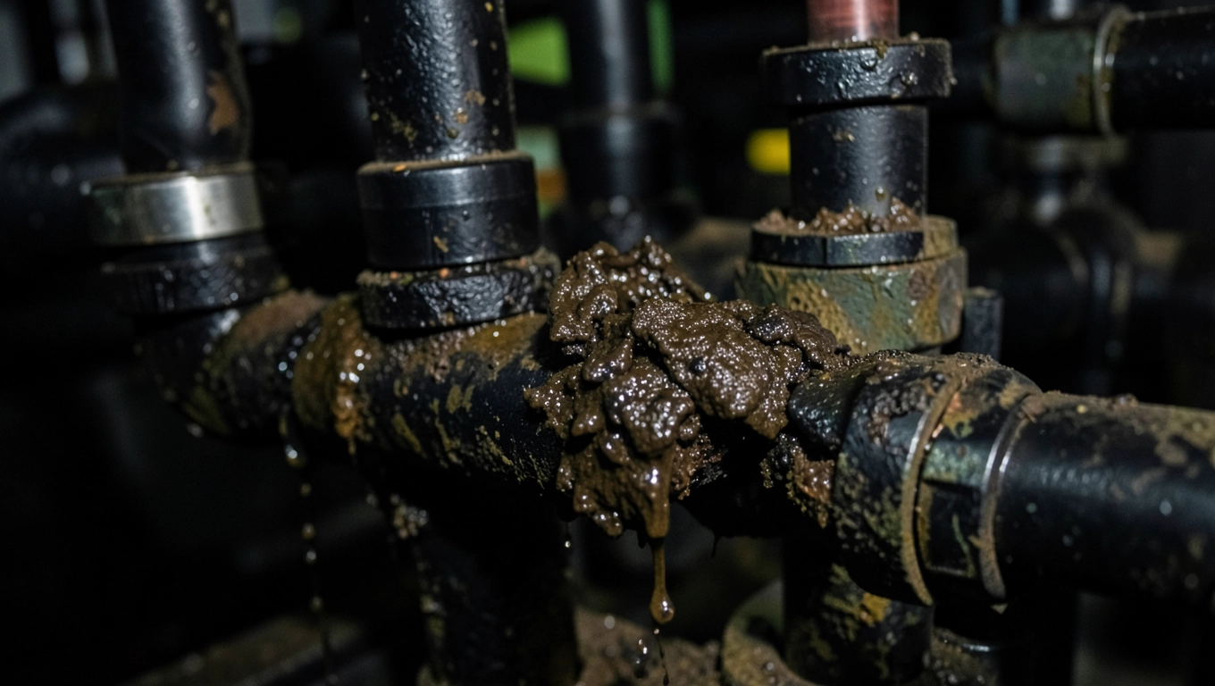 Czarna woda w instalacji co