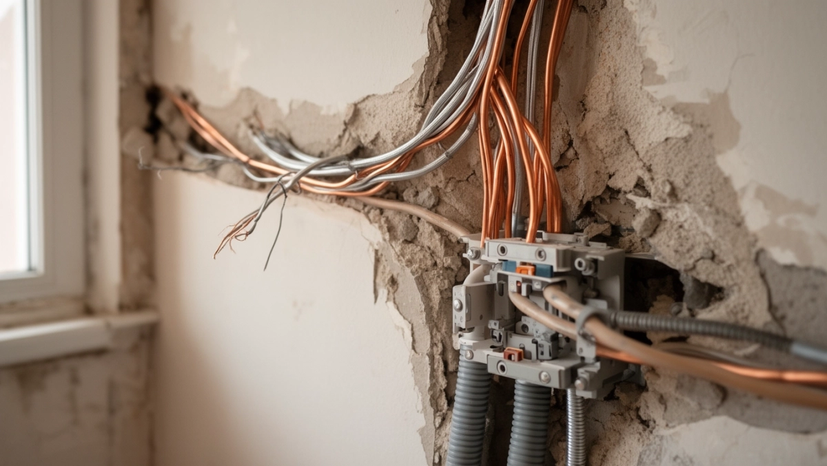 częściowa wymiana instalacji elektrycznej