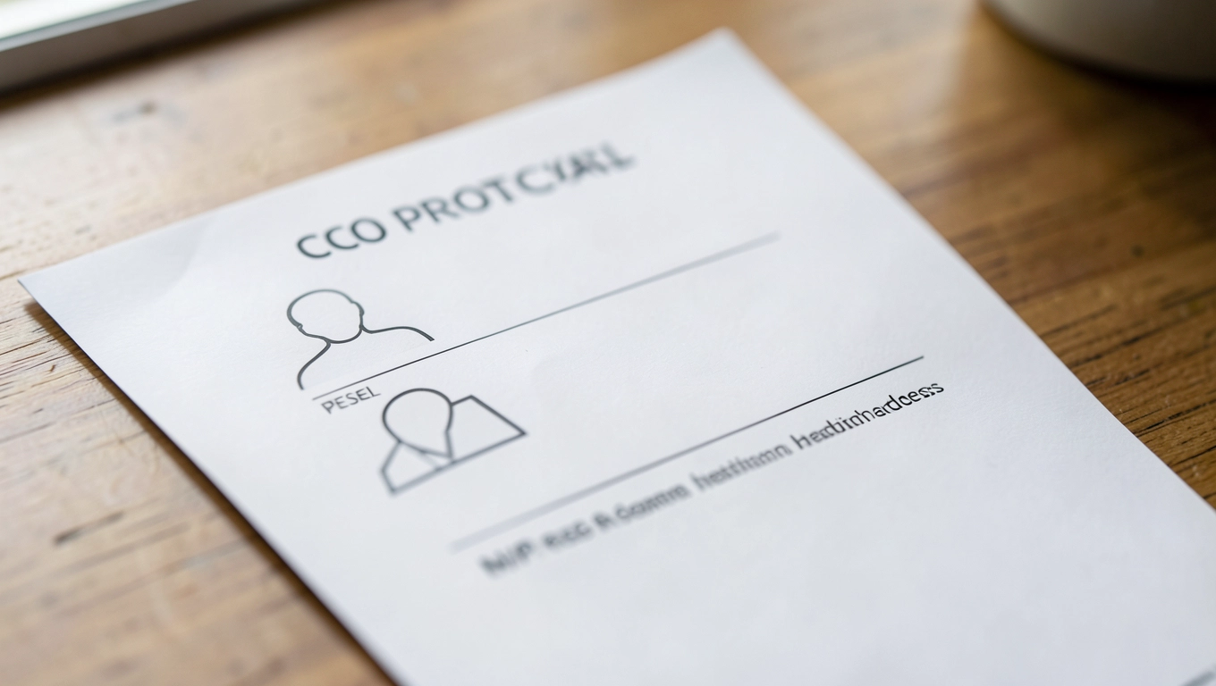 Dane inwestora w protokole CO