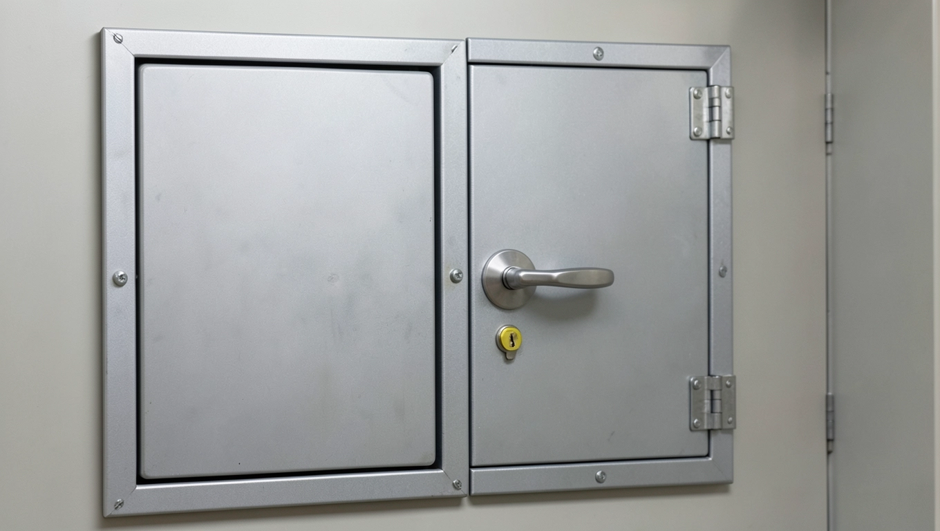 drzwi do rozdzielni elektrycznej wymagania