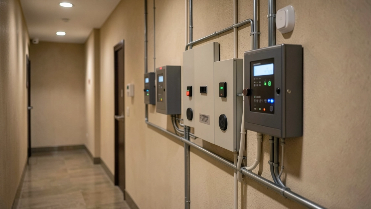 elektroniczny system przeciwpożarowy w obiekcie hotelarskim