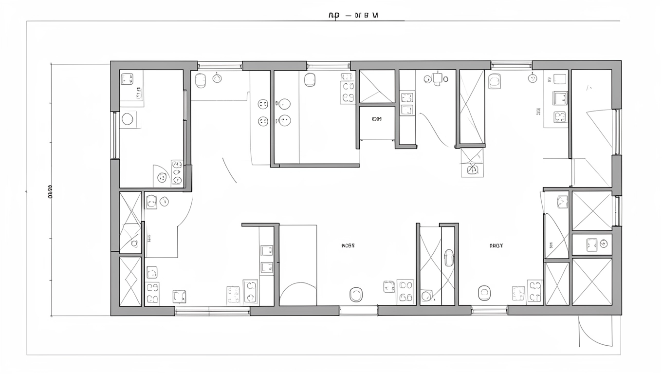 Gniazdka i oświetlenie w schemacie domku