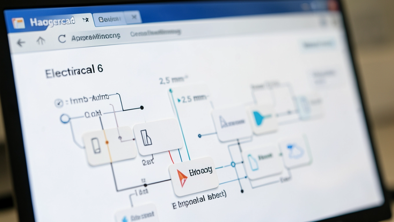 Hagercad 6 tworzenie etykiet elektrycznych