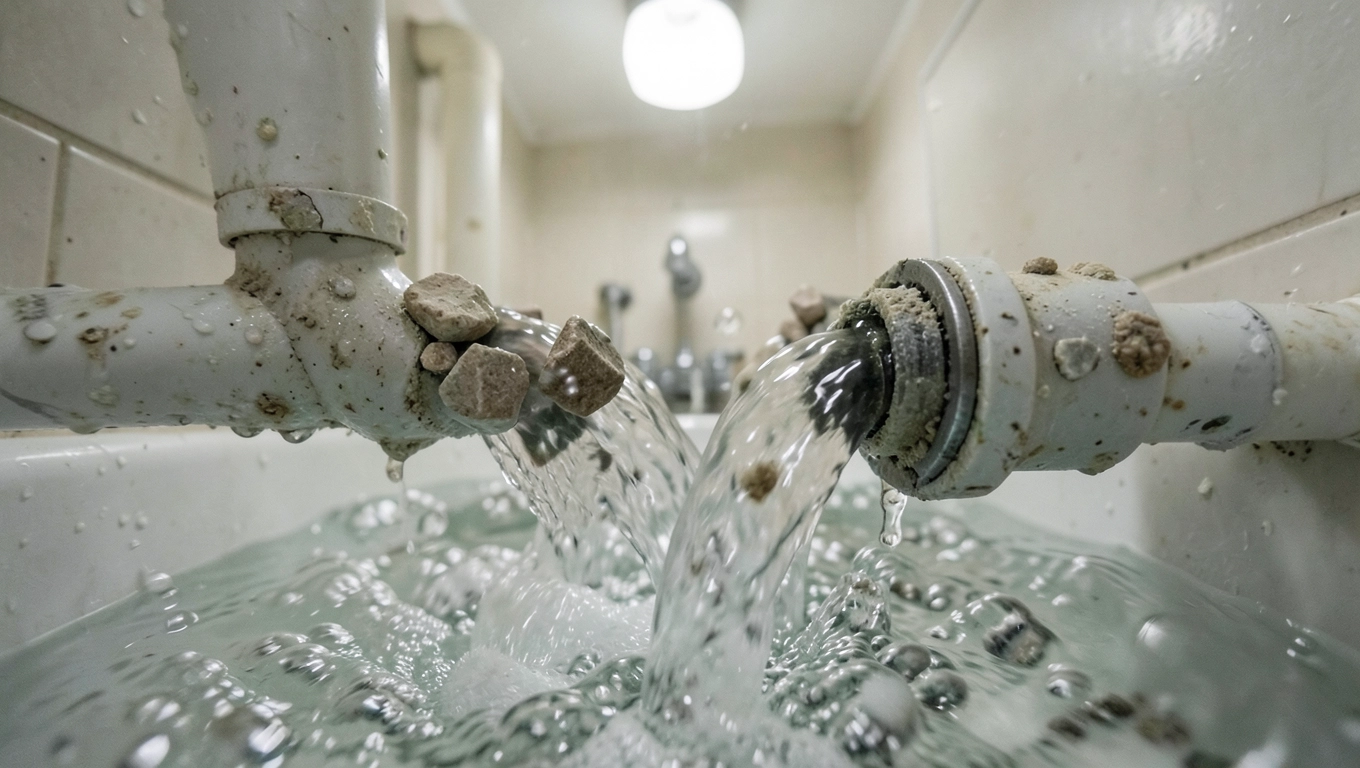 Hałas i zatory w instalacjach wodnych