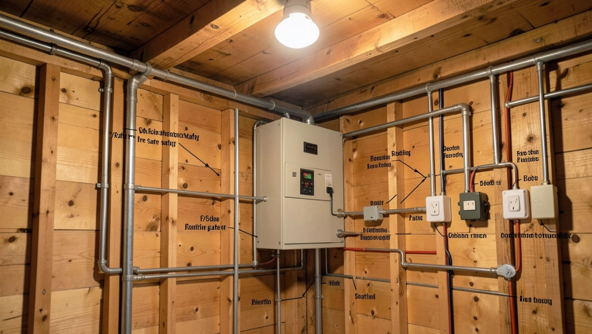 Instalacja elektryczna w domu drewnianym schemat