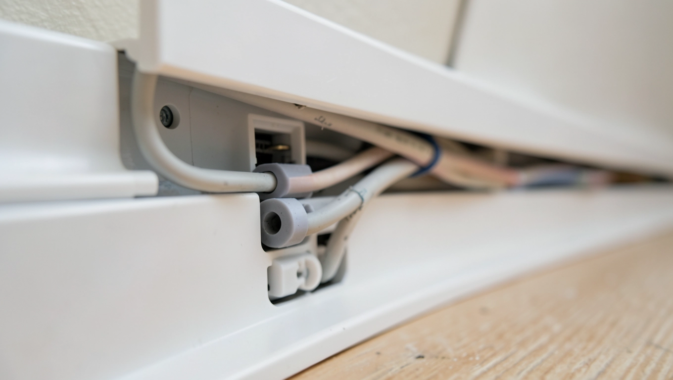 Instalacja elektryczna w listwach przypodłogowych