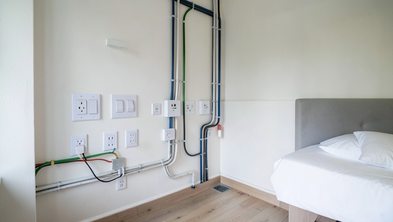 Instalacja elektryczna w sypialni