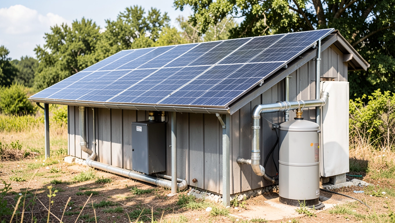 instalacja off grid do grzania wody