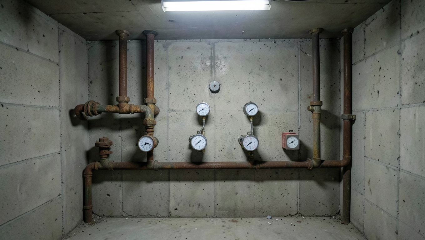 Instalacja wodna w bloku z wielkiej płyty