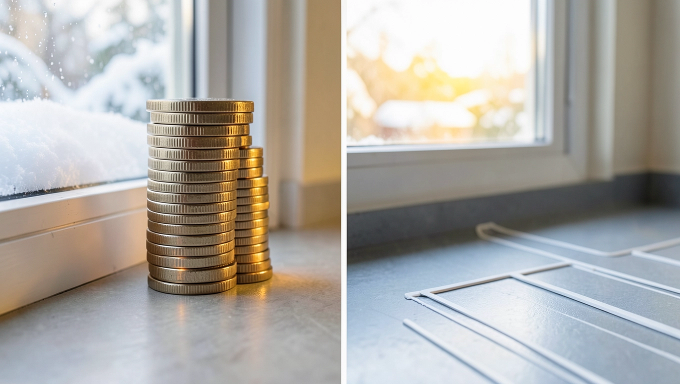 Miesięczne rachunki za ogrzewanie podłogowe elektryczne