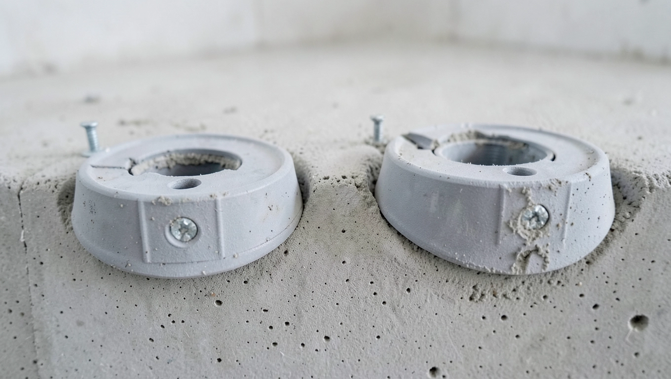 Montaż puszek instalacyjnych na chudziaku