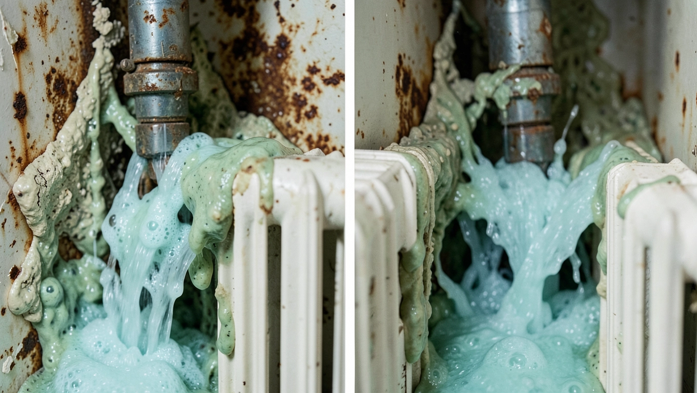 Płukanie chemiczne rur i grzejników