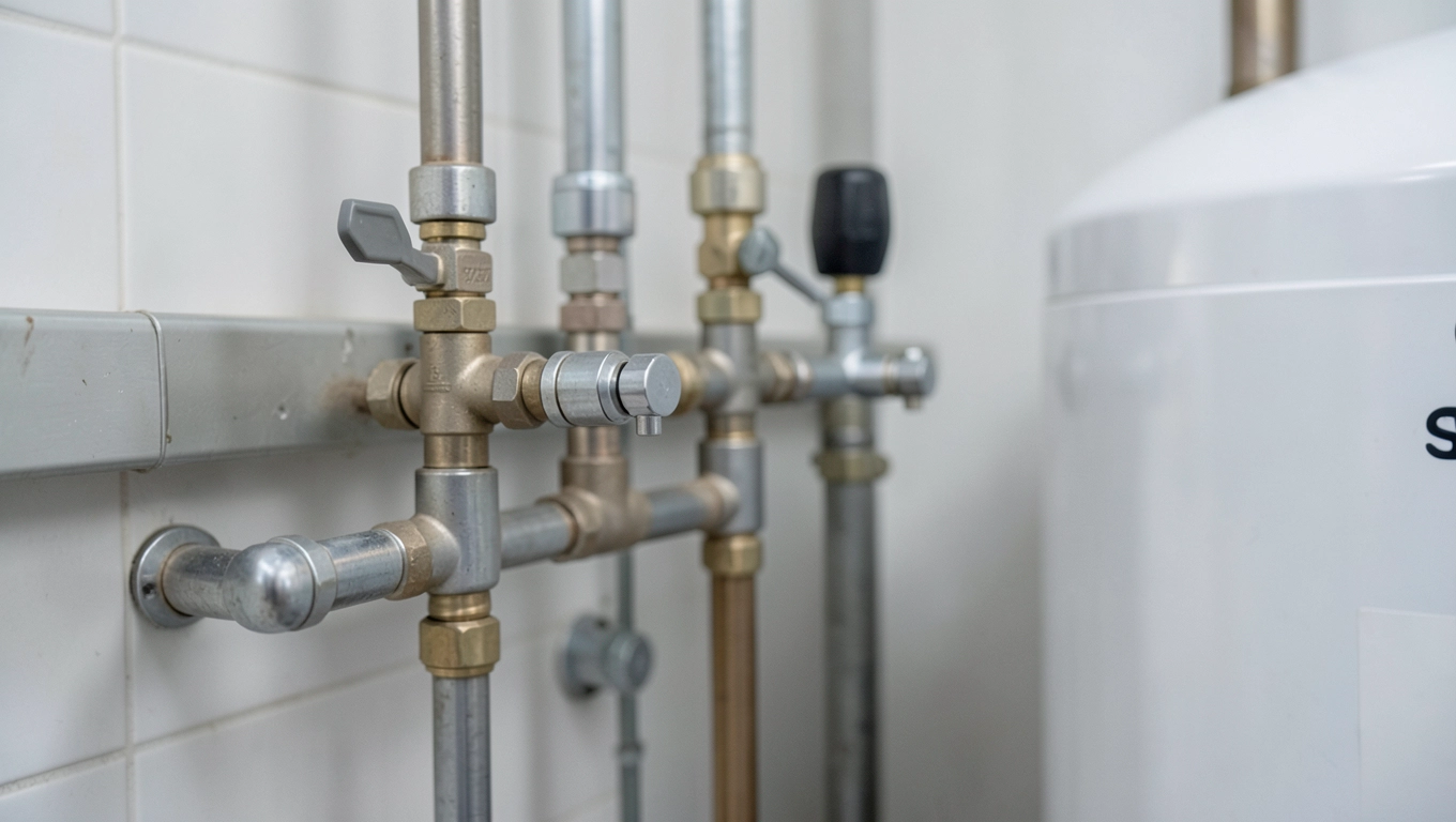 Podłączenie kotła i CWU do rozdzielacza wodnego