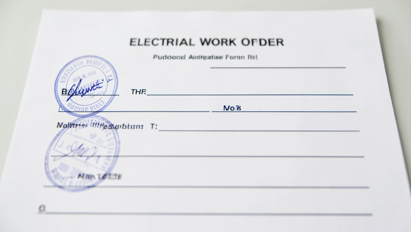 Polecenie Pisemne Na Prace Elektryczne