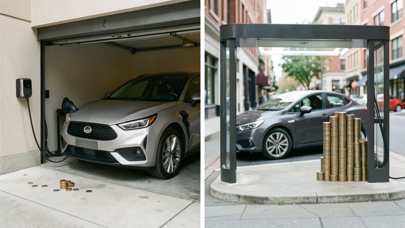 Porównanie cen ładowania z domowym