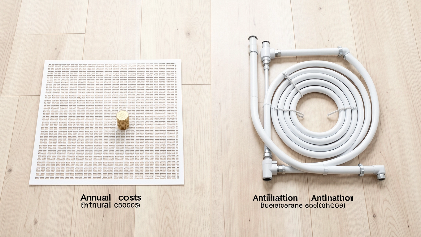 Porównanie kosztów ogrzewania podłogowego elektrycznego i wodnego