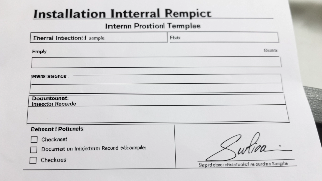 Protokół odbioru instalacji gazowej wewnętrznej wzór