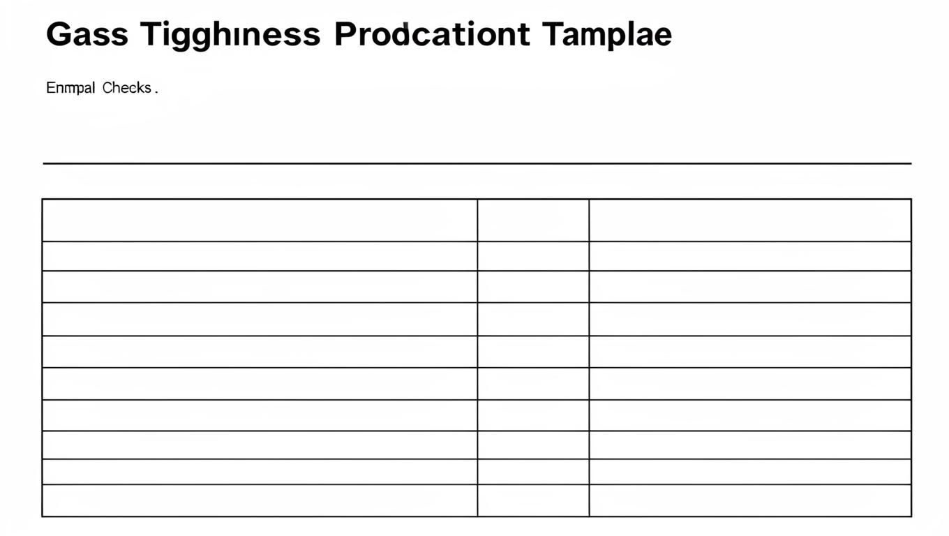 Protokół szczelności wewnętrznej instalacji gazowej wzór