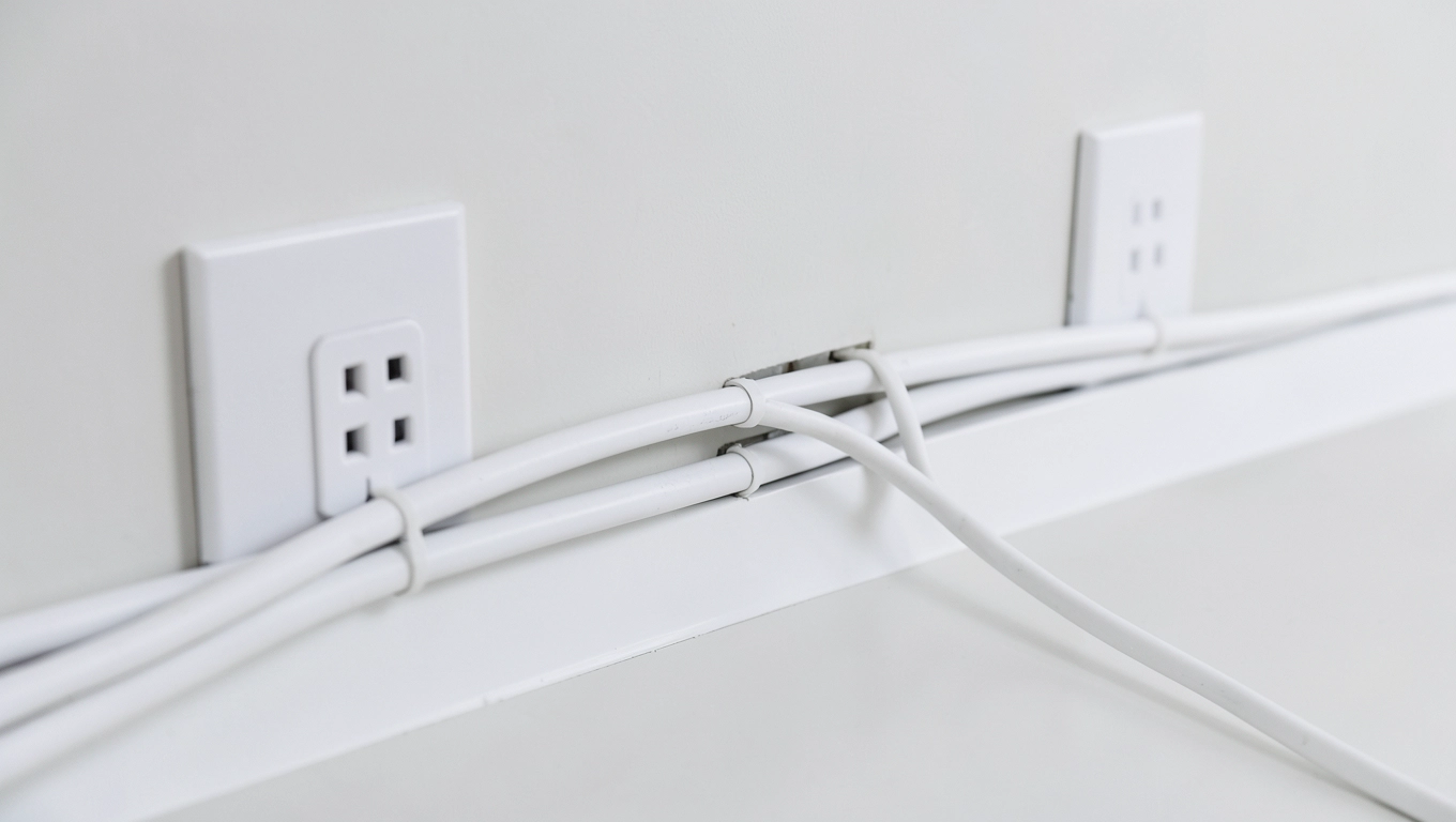 Przebieg przewodów w listwach instalacyjnych