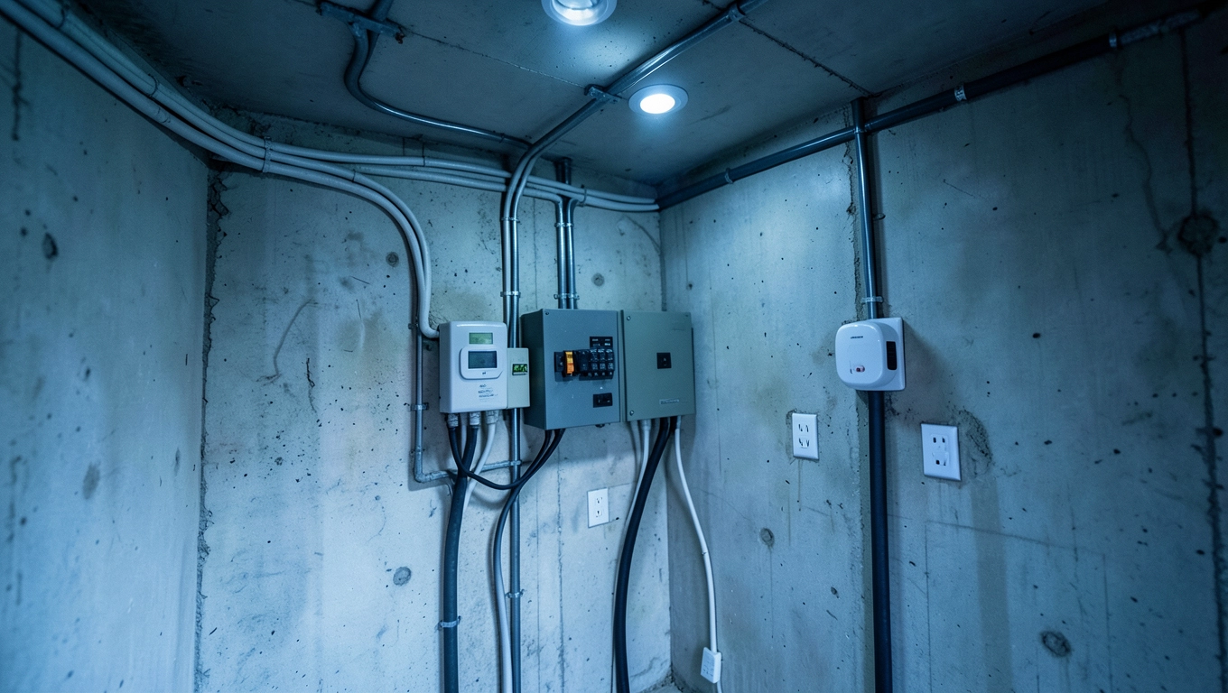 Roboczogodzina elektryka w garażu