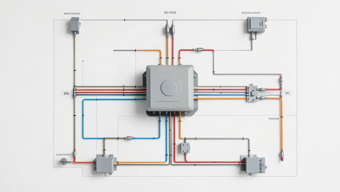 Schemat instalacji automatyki domowej