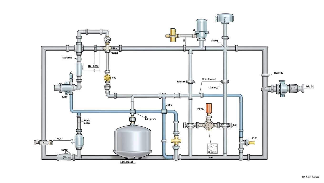 Schemat instalacji wodnej w domu jednorodzinnym