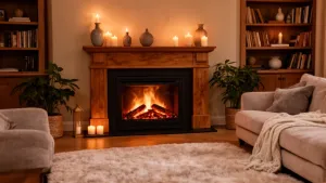 aranżacja kominka elektrycznego